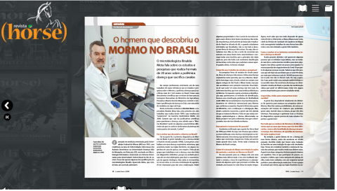 PROF RINALDO MOTA IS INTERVIEWED FOR HORSE MAGAZINE ON HIS WORK WITH THE MORM PROF RINALDO MOTA IS INTERVIEWED FOR HORSE MAGAZINE ON HIS WORK WITH THE MORM