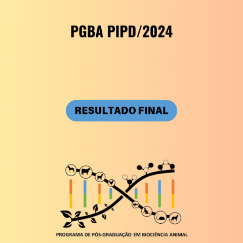 Resultado final da seleção interna de bolsistas do Programa Institucional de Pós-doutorado PGBA (PIPD/2024)