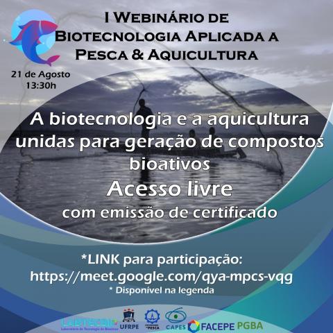 I Webinar on Biotechnology Applied to Fisheries & Aquaculture (WBAPA)